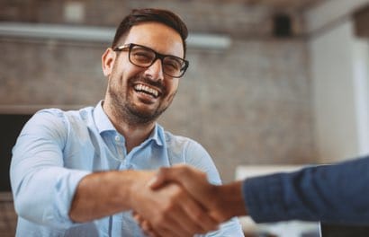 men shaking hands