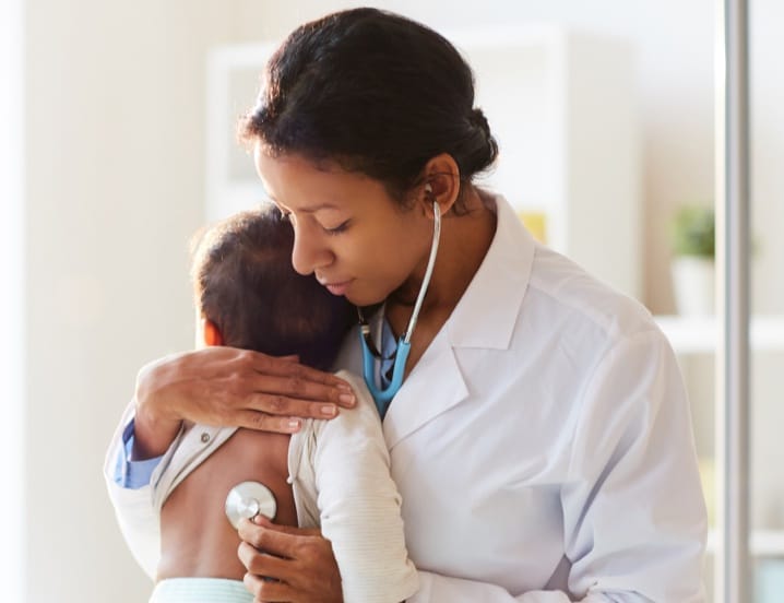 doctor with baby