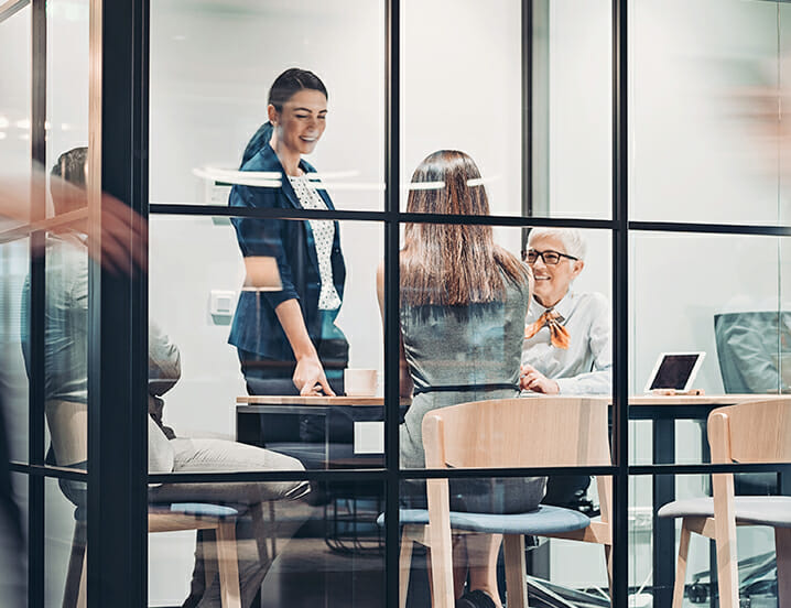 business workers in a meeting