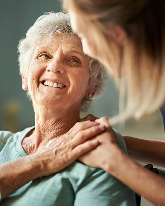 healthcare worker with patient