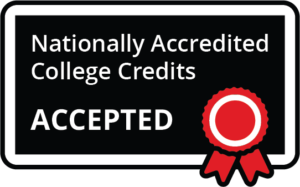 Nationally Accredited College Credits Accepted