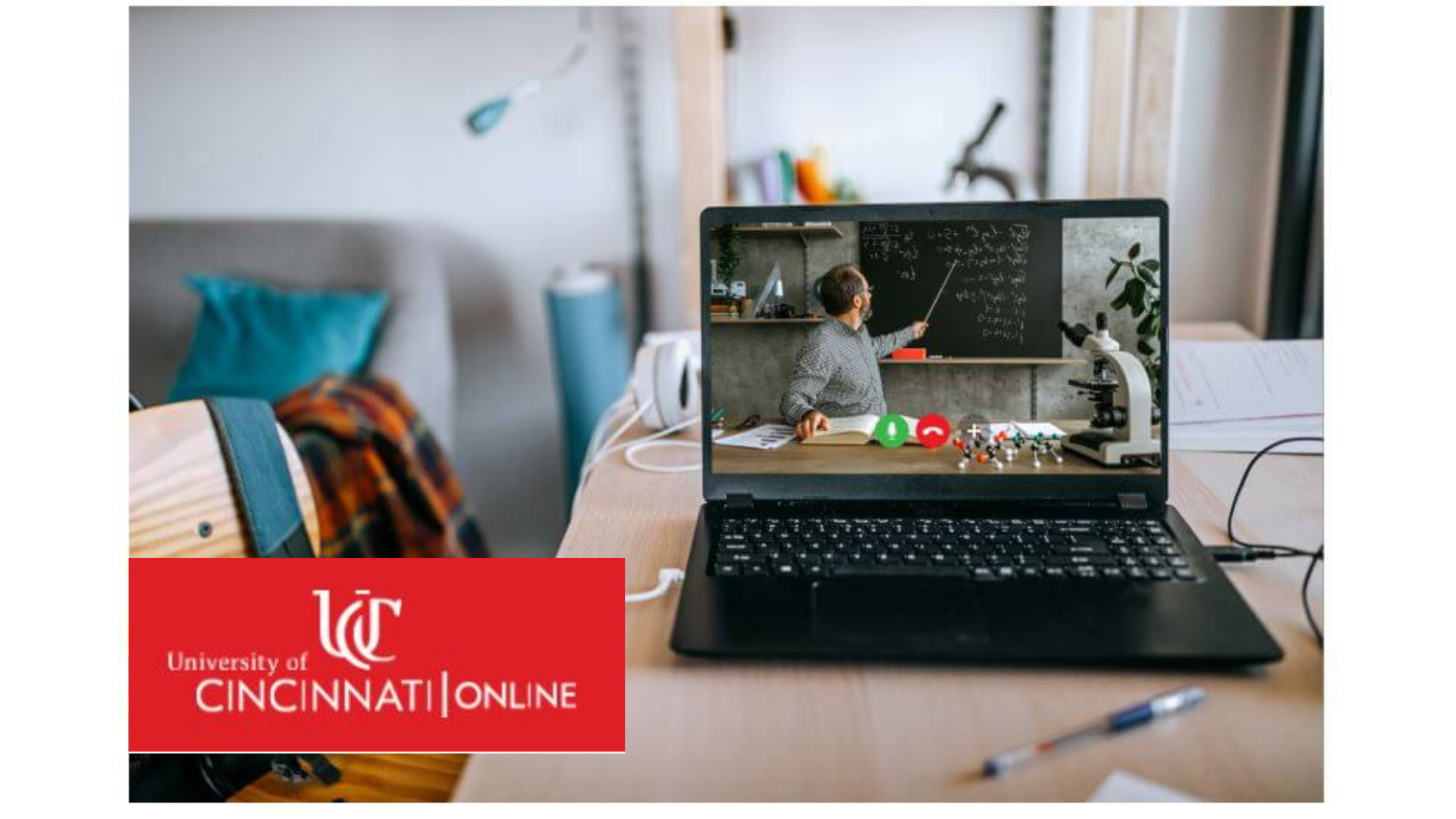 Teacher Presenting Online