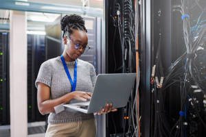 IS consultant working with information systems at a large company