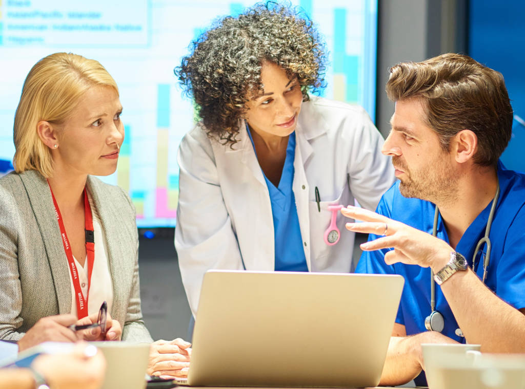 Respiratory Therapy Leaders working with Hospital Administration