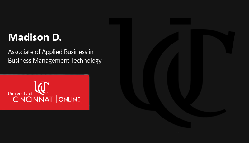 Student Testimonial Business Management Associate Degree | UC Online