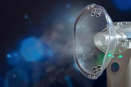Image of nebulizer used for respiratory therapy