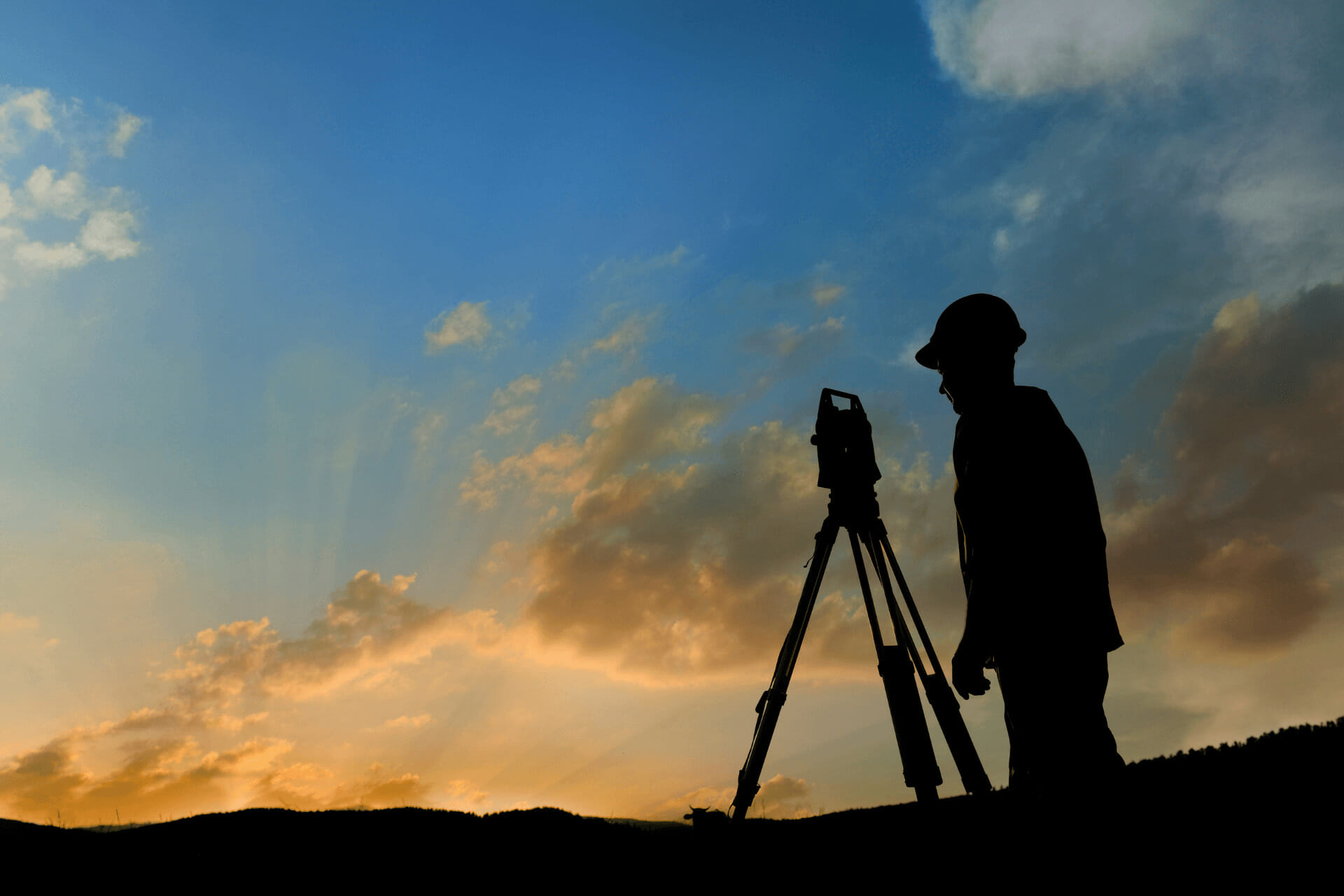 GIS Surveyor reviewing land