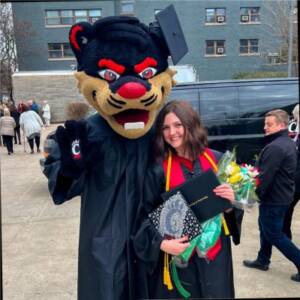 Harley Dawson with BearCat on campus! 