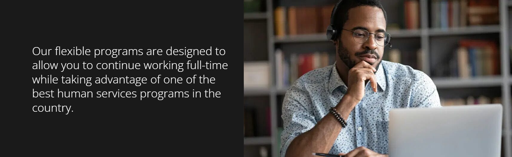 Infographic for UC Online's human services program